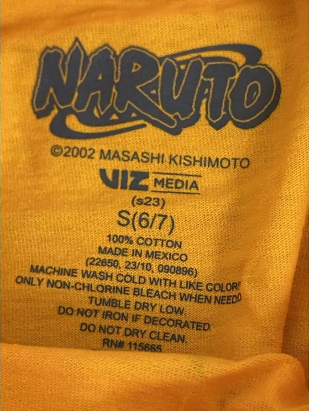 Naruto Uzumaki Crew Neck Short Sleeve 4pk Boy's Tees Size S (6/7)